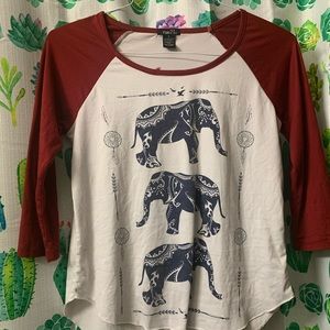 Rue 21 quarter sleeve shirt